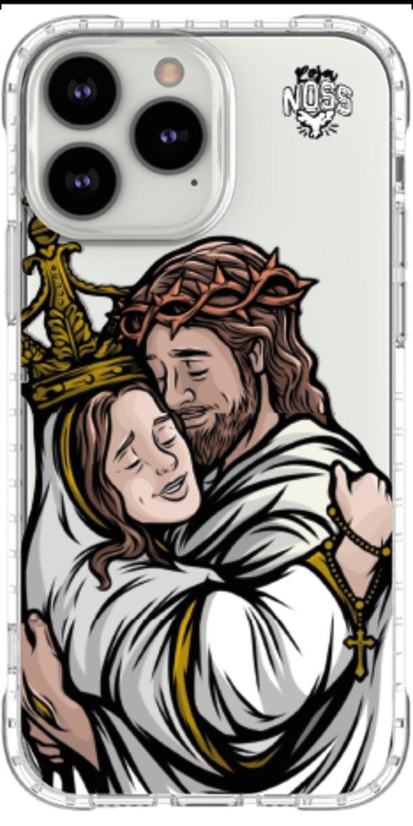 Capinha para Celular Tudo com Jesus Nada sem Maria 02