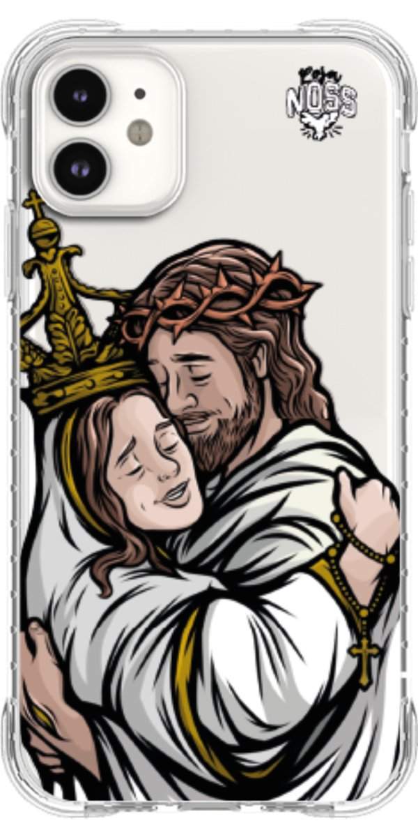 Capinha para Celular Tudo com Jesus Nada sem Maria 02