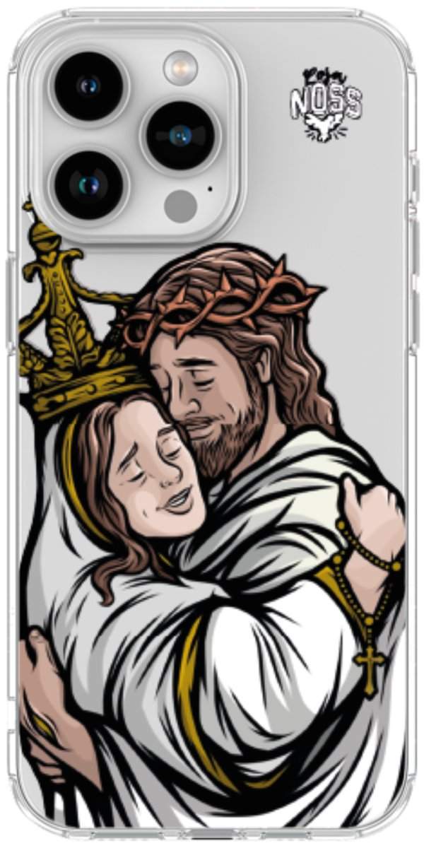 Capinha Para Celular Tudo com Jesus Nada sem Maria