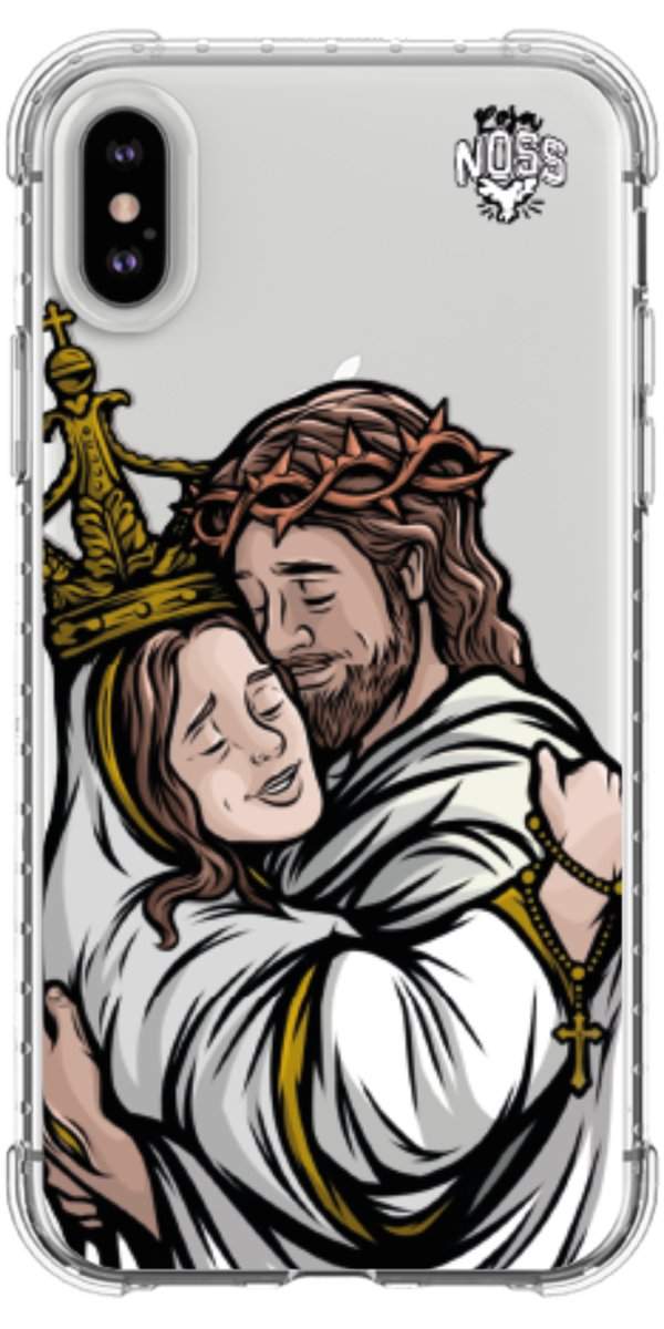 Capinha para Celular Tudo com Jesus Nada sem Maria 02