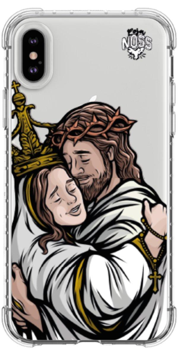 Capinha para Celular Tudo com Jesus Nada sem Maria 02