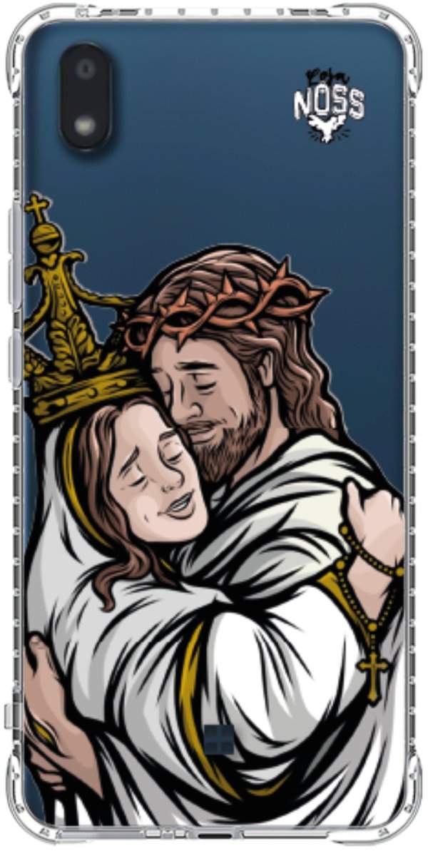 Capinha Para Celular Tudo com Jesus Nada sem Maria