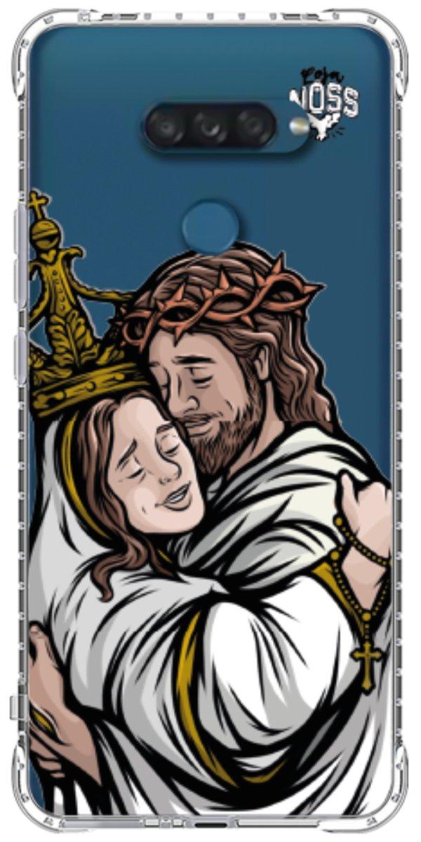 Capinha para Celular Tudo com Jesus Nada sem Maria 02