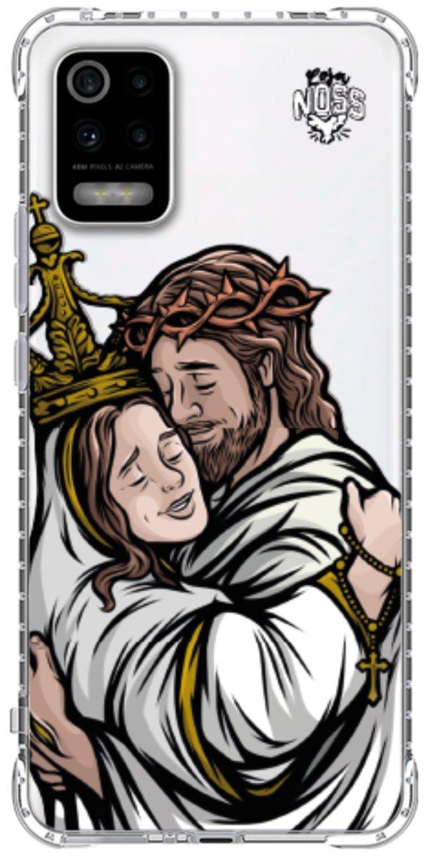 Capinha para Celular Tudo com Jesus Nada sem Maria 02