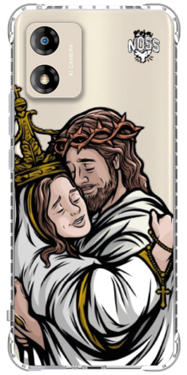 Capinha para Celular Tudo com Jesus Nada sem Maria 02