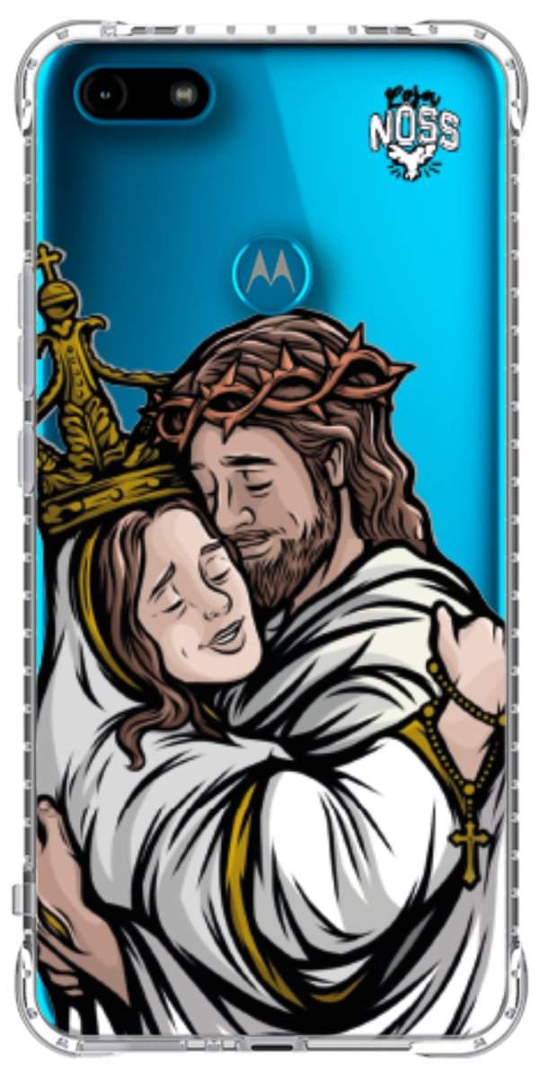Capinha Para Celular Tudo com Jesus Nada sem Maria