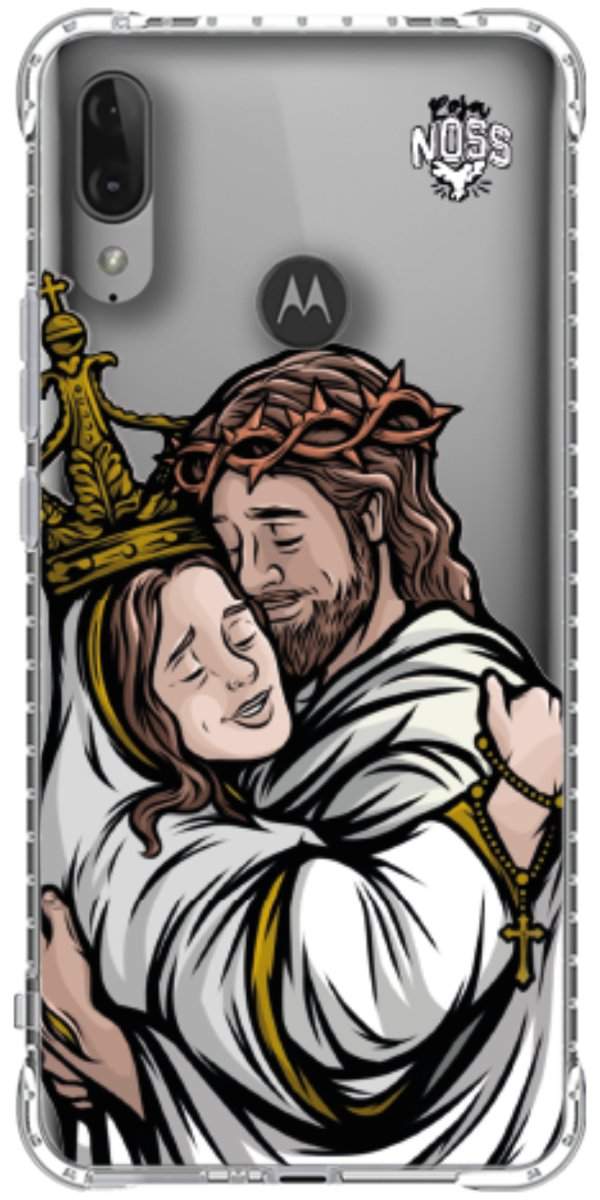 Capinha para Celular Tudo com Jesus Nada sem Maria 02