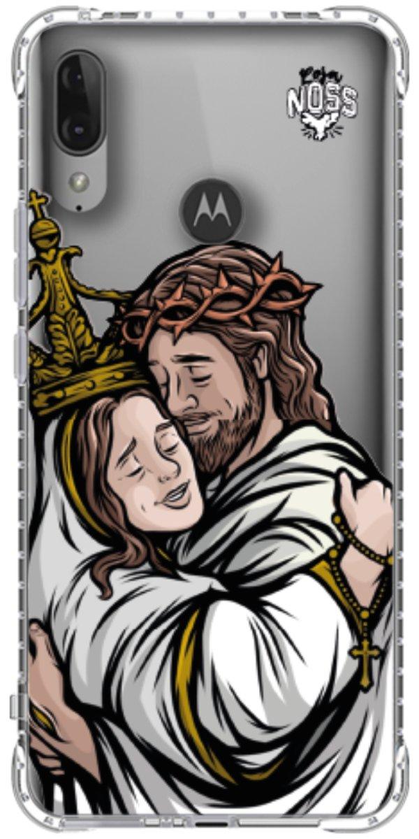 Capinha para Celular Tudo com Jesus Nada sem Maria 02