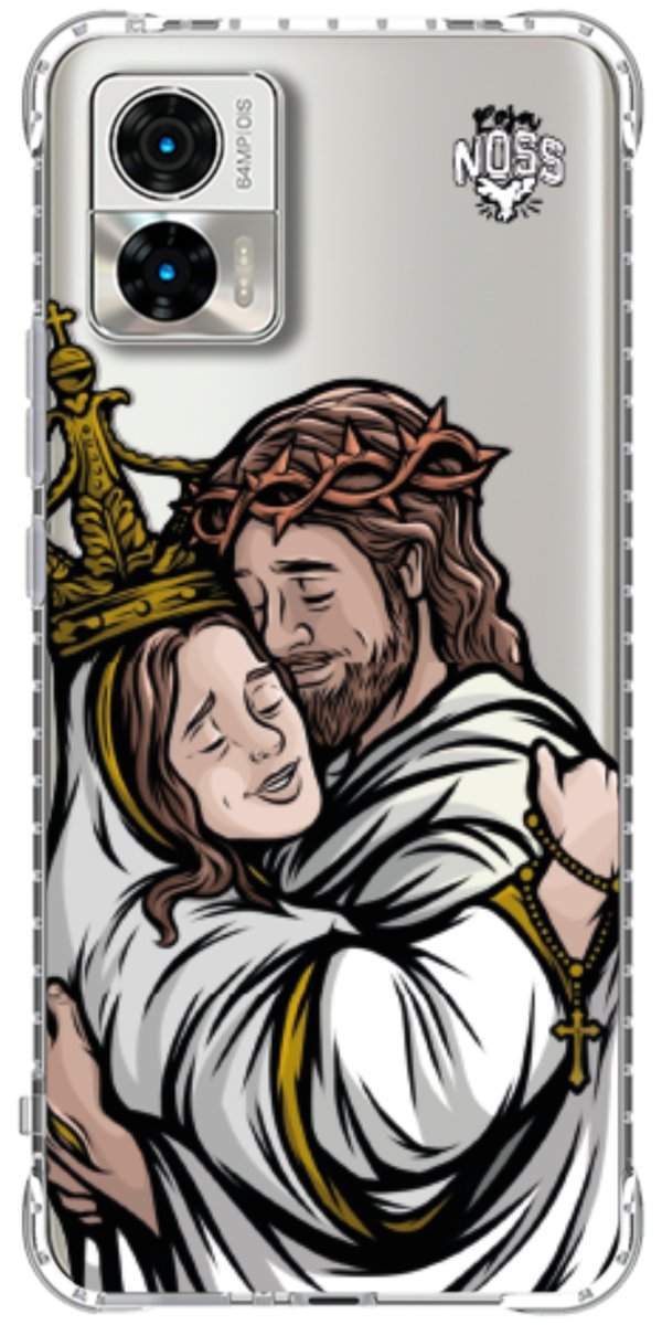 Capinha para Celular Tudo com Jesus Nada sem Maria 02