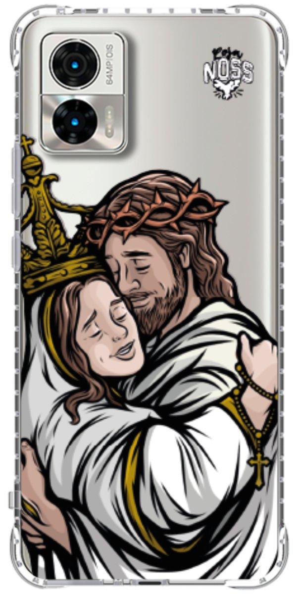 Capinha para Celular Tudo com Jesus Nada sem Maria 02