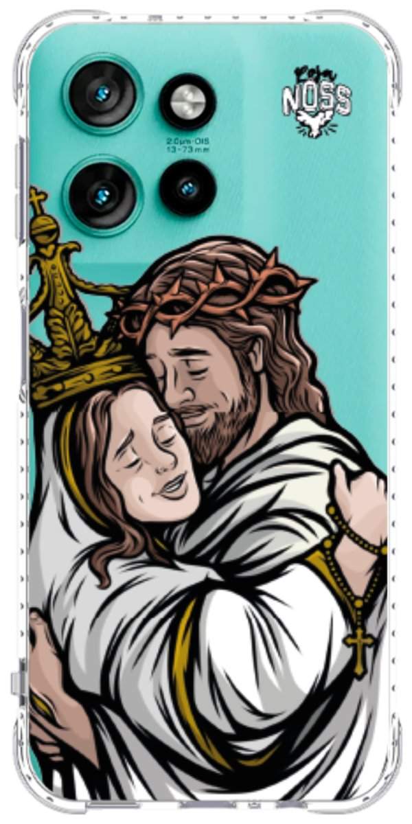 Capinha para Celular Tudo com Jesus Nada sem Maria 02