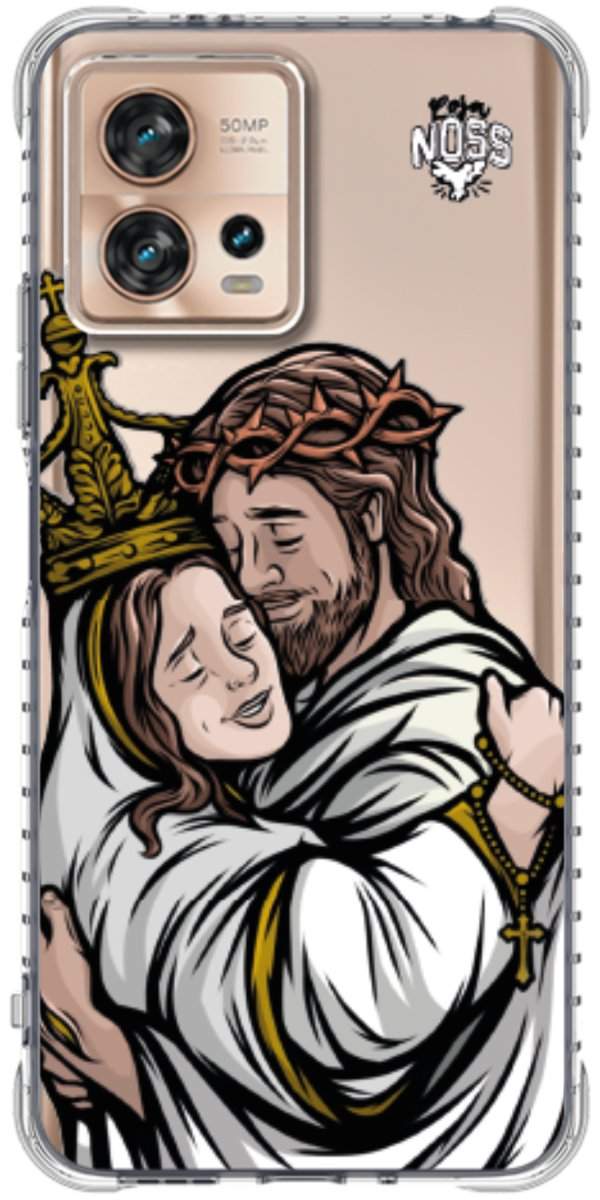 Capinha Para Celular Tudo com Jesus Nada sem Maria