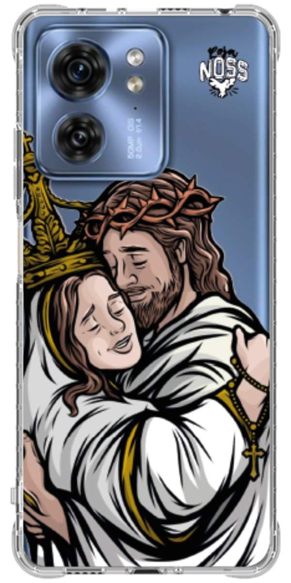 Capinha para Celular Tudo com Jesus Nada sem Maria 02