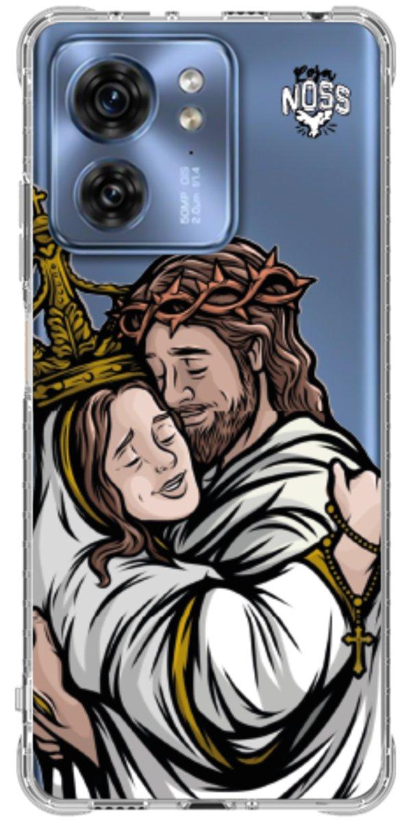 Capinha para Celular Tudo com Jesus Nada sem Maria 02
