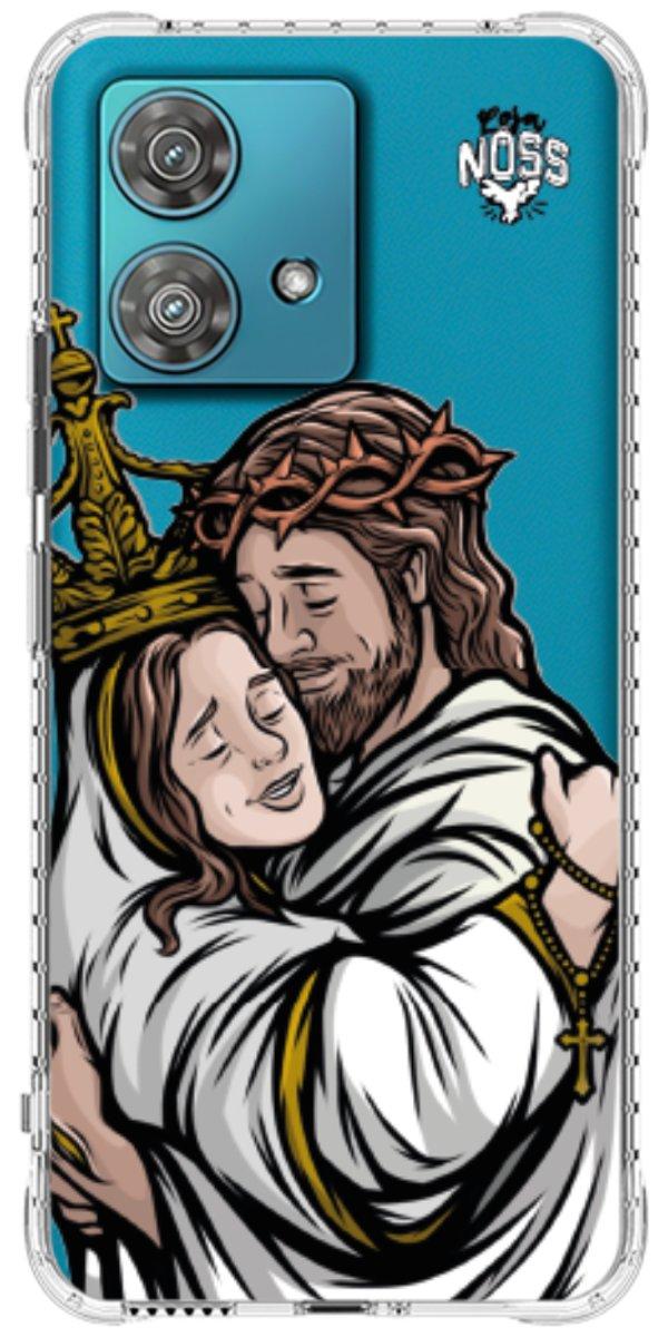 Capinha para Celular Tudo com Jesus Nada sem Maria 02