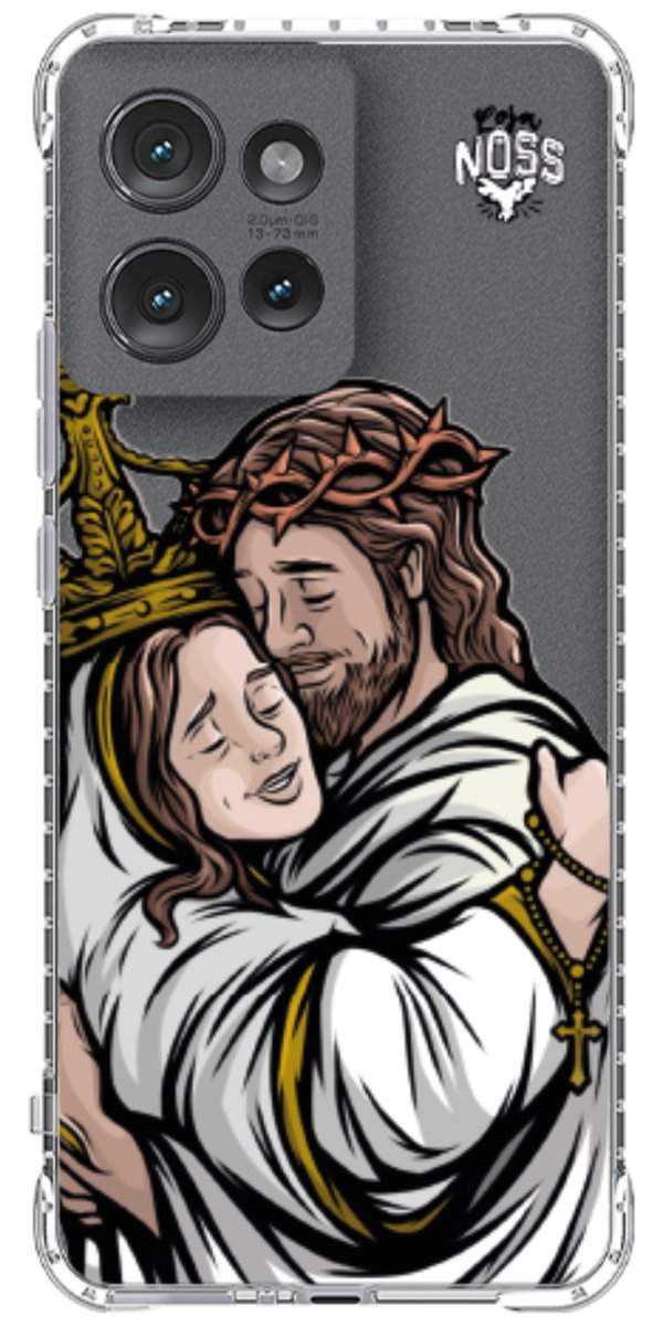Capinha para Celular Tudo com Jesus Nada sem Maria 02