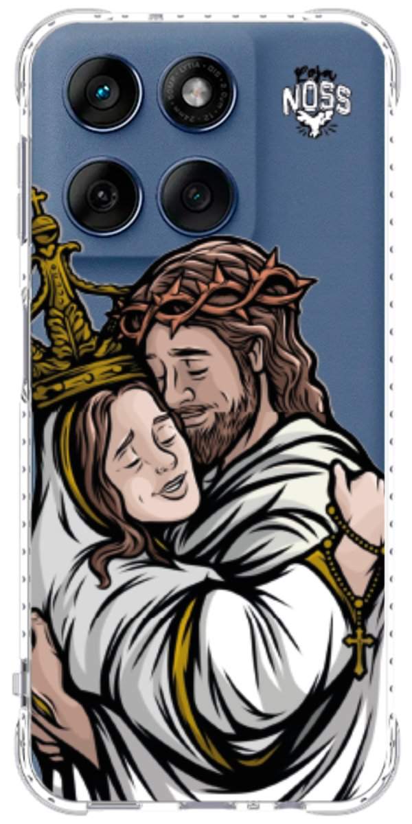 Capinha Para Celular Tudo com Jesus Nada sem Maria