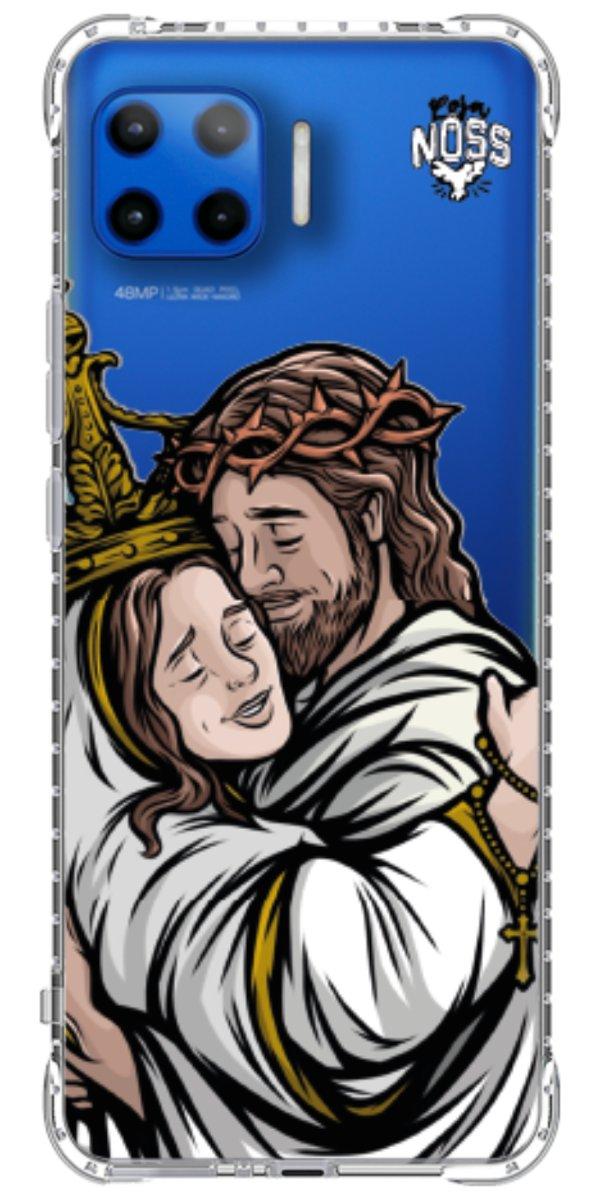 Capinha para Celular Tudo com Jesus Nada sem Maria 02