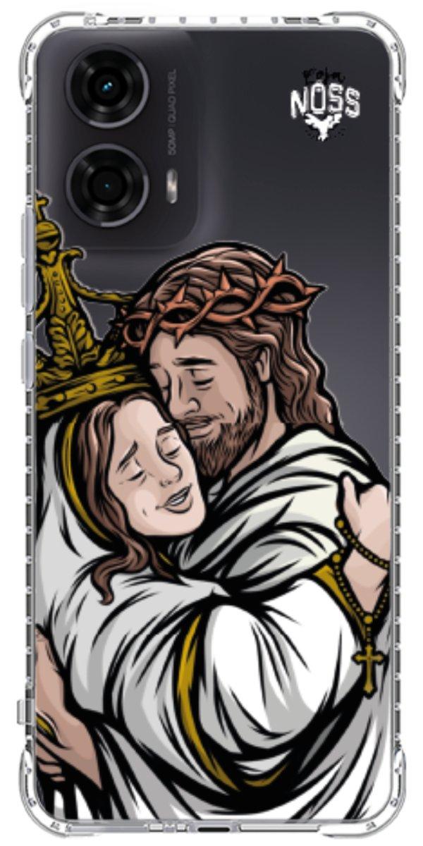 Capinha para Celular Tudo com Jesus Nada sem Maria 02