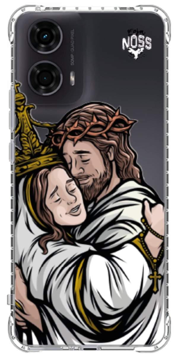 Capinha para Celular Tudo com Jesus Nada sem Maria 02