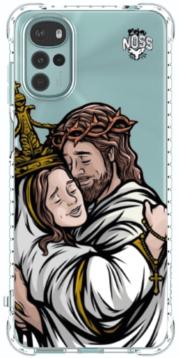 Capinha para Celular Tudo com Jesus Nada sem Maria 02