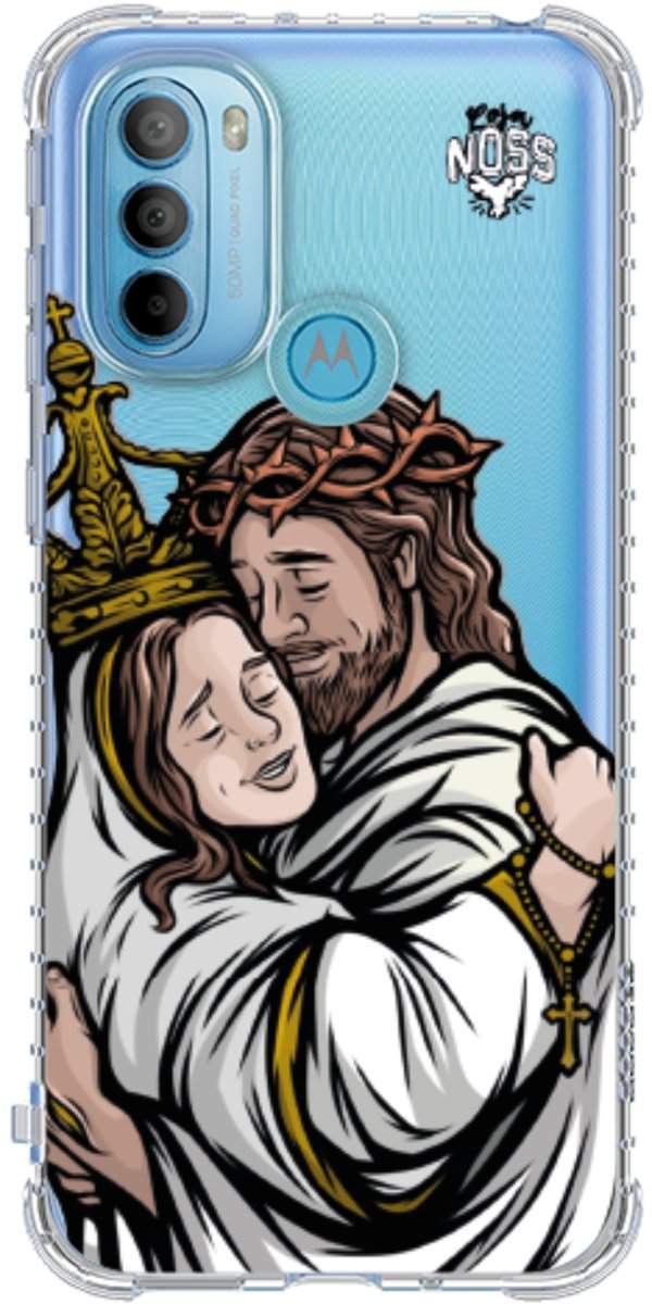 Capinha para Celular Tudo com Jesus Nada sem Maria 02