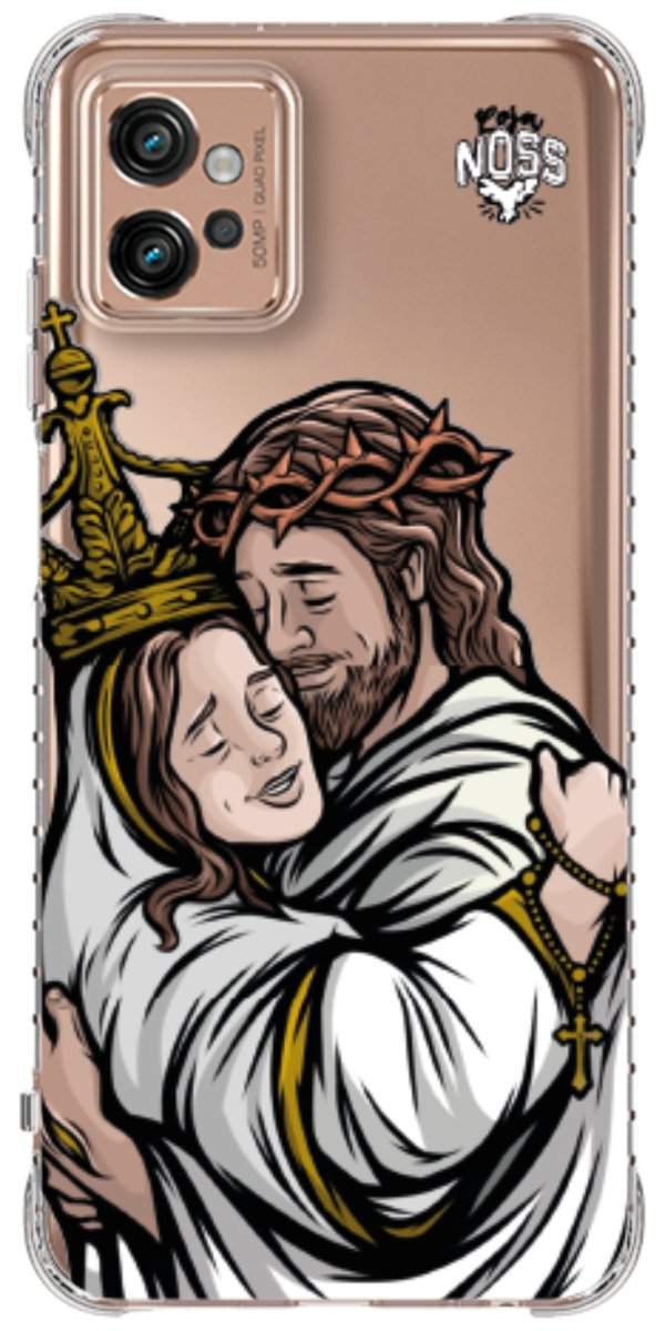 Capinha Para Celular Tudo com Jesus Nada sem Maria