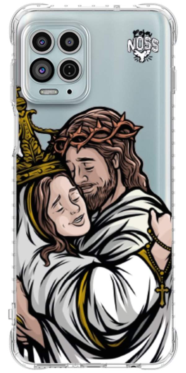 Capinha para Celular Tudo com Jesus Nada sem Maria 02