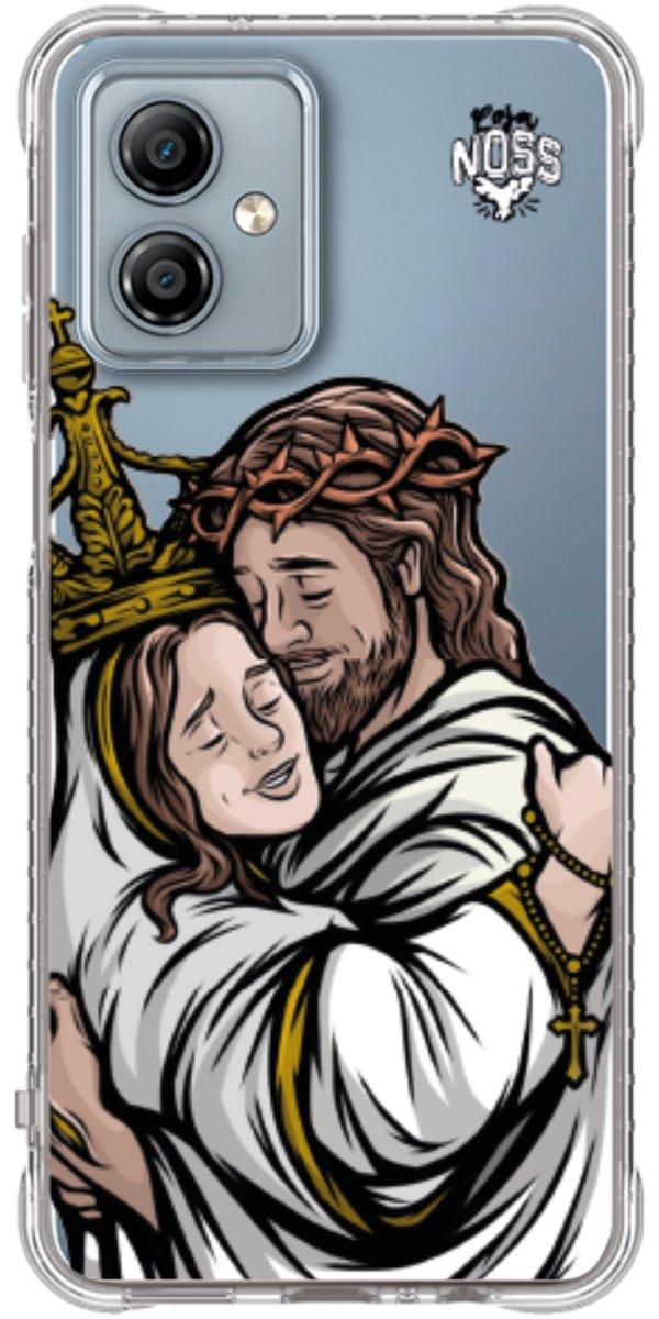 Capinha para Celular Tudo com Jesus Nada sem Maria 02