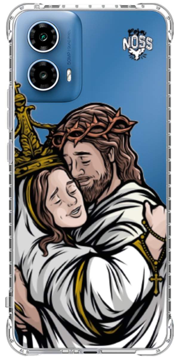 Capinha para Celular Tudo com Jesus Nada sem Maria 02