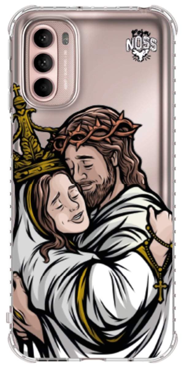 Capinha para Celular Tudo com Jesus Nada sem Maria 02
