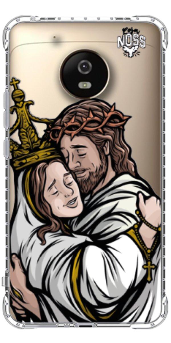 Capinha para Celular Tudo com Jesus Nada sem Maria 02