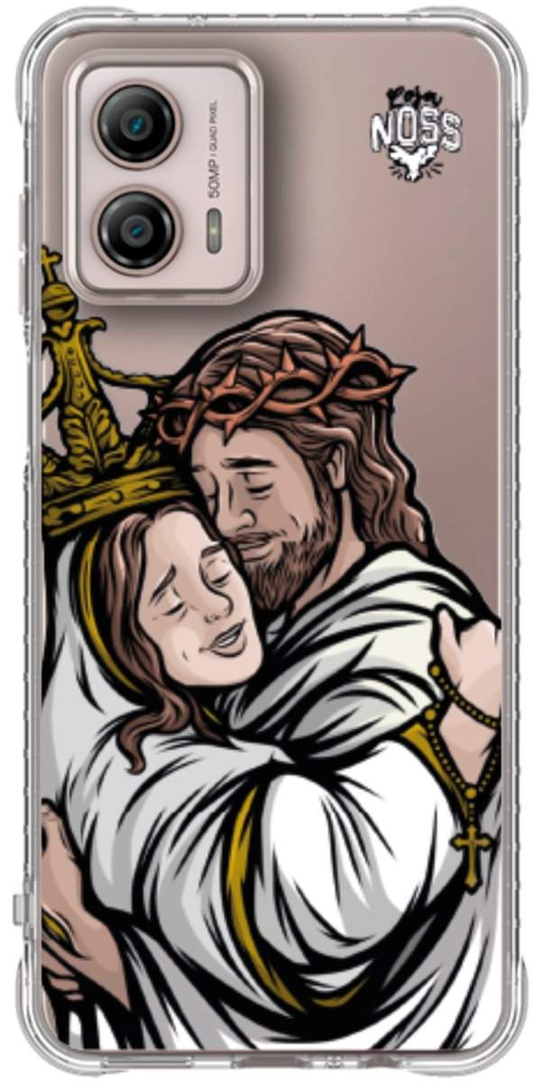 Capinha Para Celular Tudo com Jesus Nada sem Maria