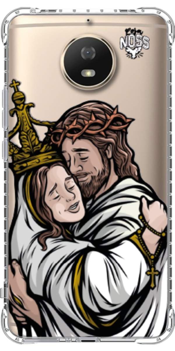 Capinha para Celular Tudo com Jesus Nada sem Maria 02