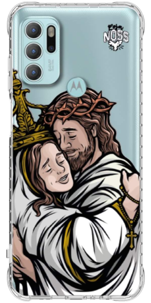 Capinha Para Celular Tudo com Jesus Nada sem Maria