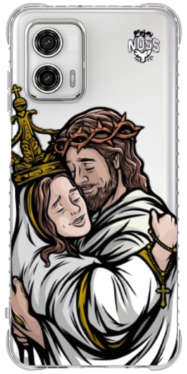 Capinha para Celular Tudo com Jesus Nada sem Maria 02