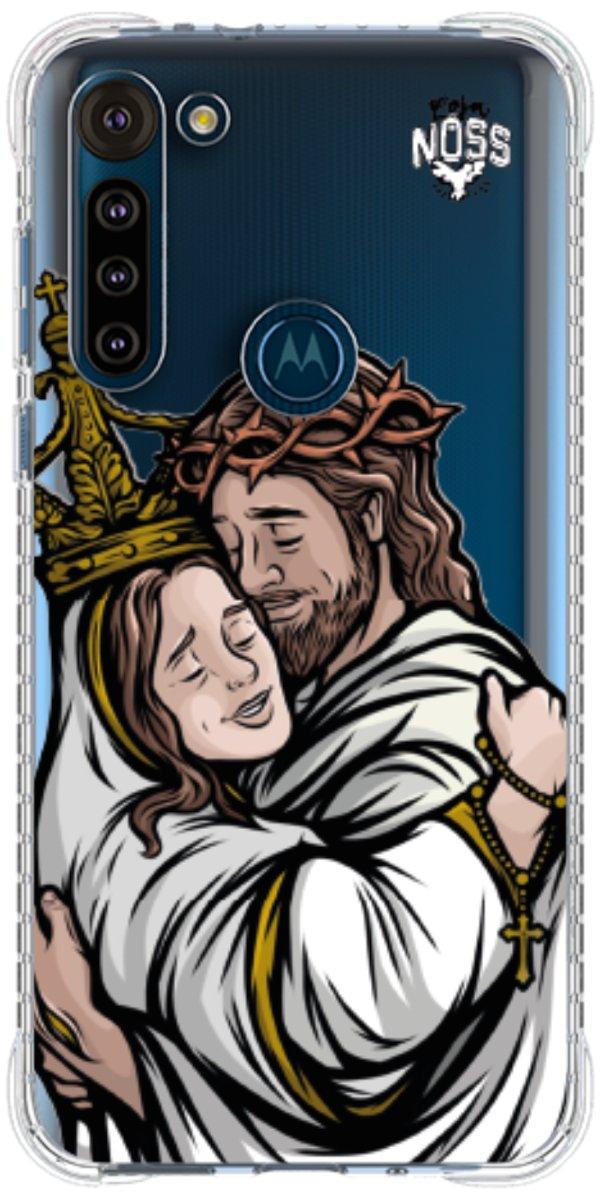 Capinha para Celular Tudo com Jesus Nada sem Maria 02