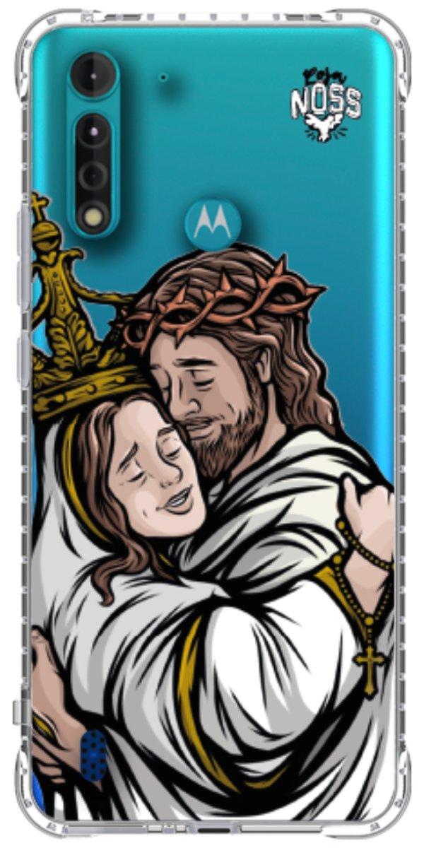 Capinha para Celular Tudo com Jesus Nada sem Maria 02