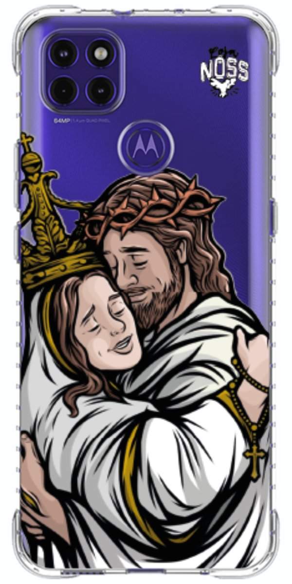 Capinha para Celular Tudo com Jesus Nada sem Maria 02