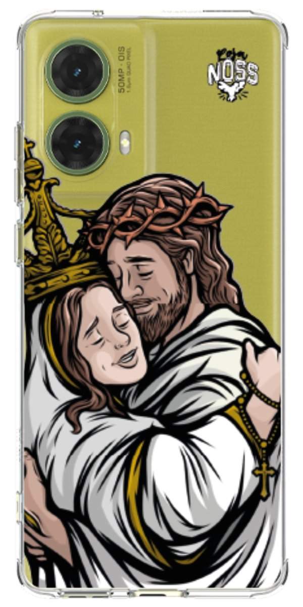 Capinha para Celular Tudo com Jesus Nada sem Maria 02