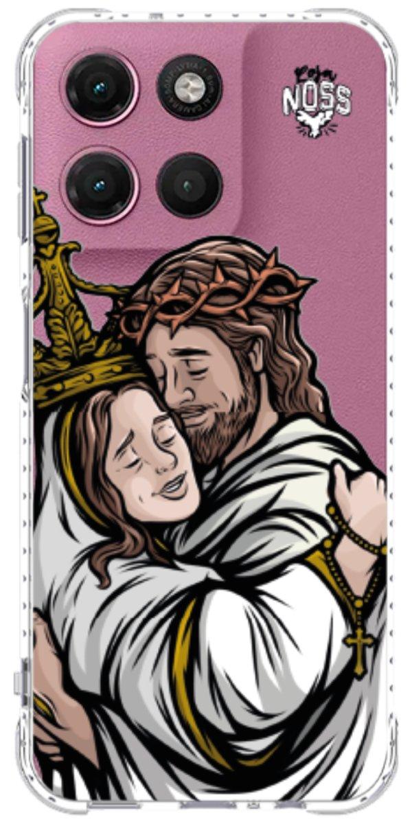 Capinha para Celular Tudo com Jesus Nada sem Maria 02