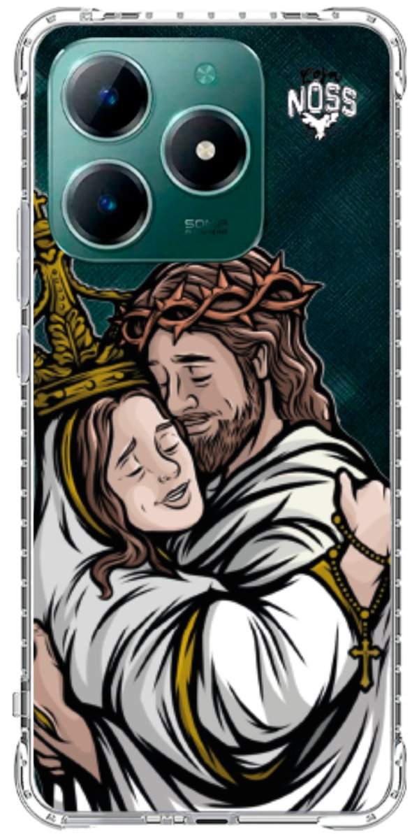 Capinha para Celular Tudo com Jesus Nada sem Maria 02