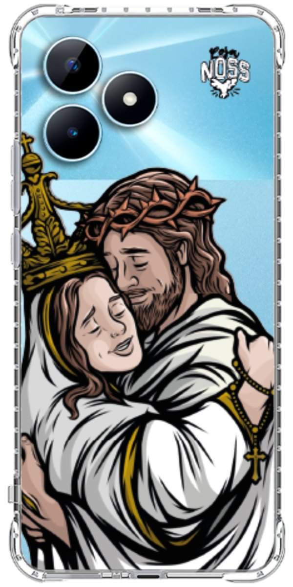 Capinha para Celular Tudo com Jesus Nada sem Maria 02