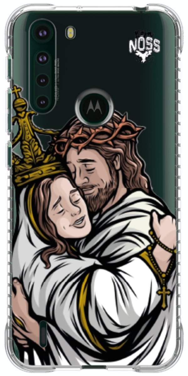 Capinha para Celular Tudo com Jesus Nada sem Maria 02