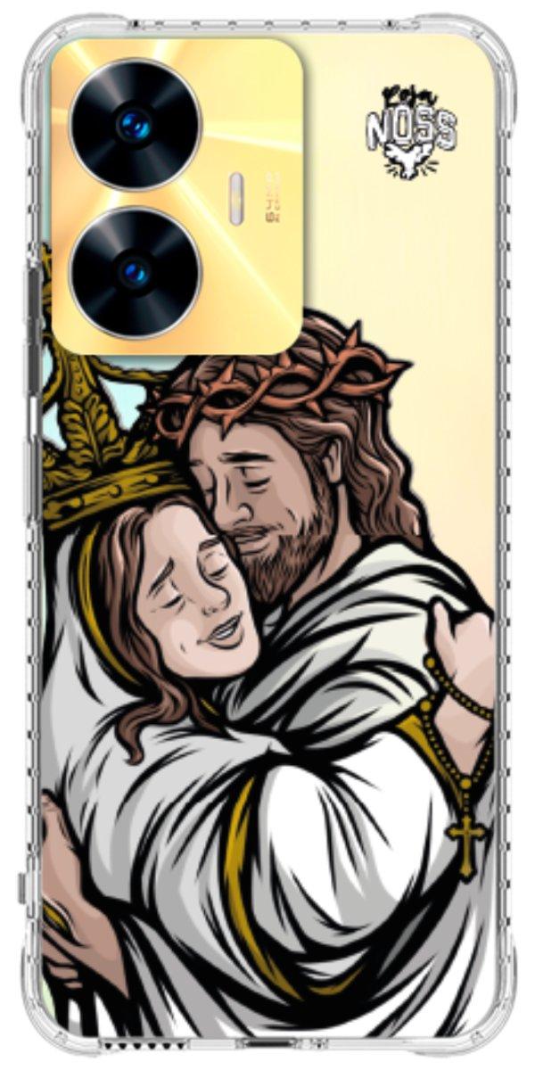 Capinha para Celular Tudo com Jesus Nada sem Maria 02