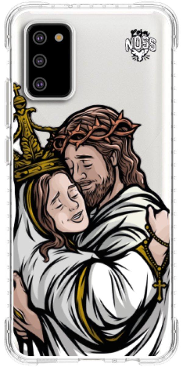 Capinha para Celular Tudo com Jesus Nada sem Maria 02