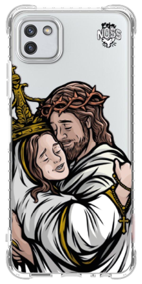 Capinha para Celular Tudo com Jesus Nada sem Maria 02