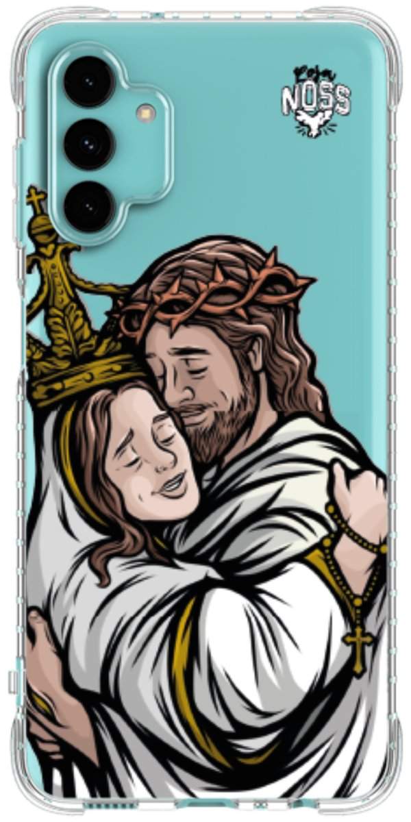 Capinha Para Celular Tudo com Jesus Nada sem Maria