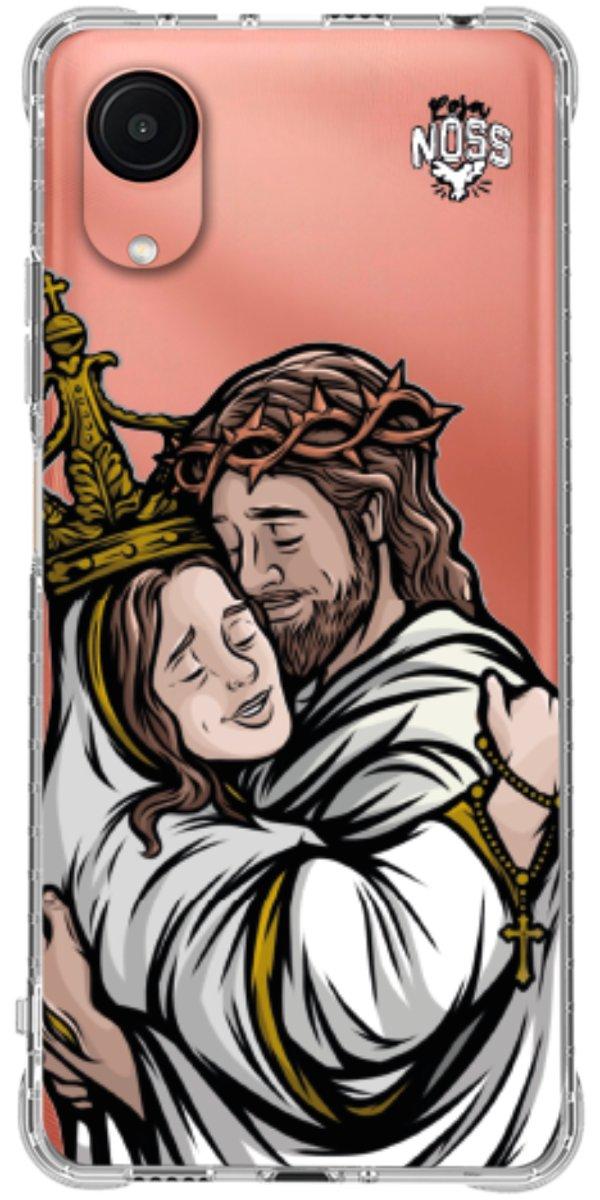 Capinha para Celular Tudo com Jesus Nada sem Maria 02