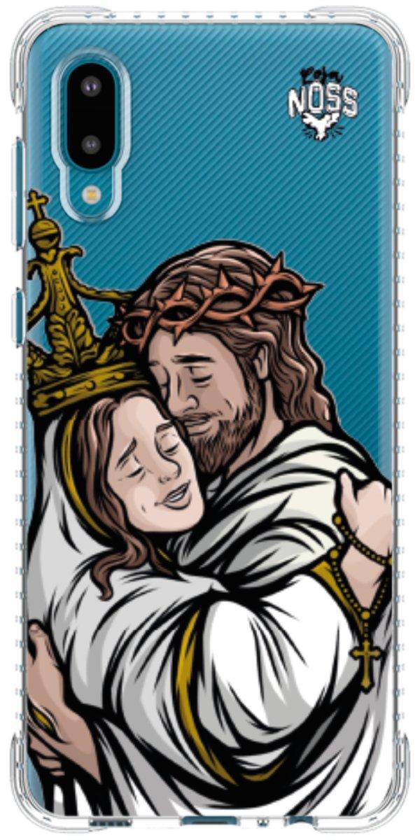 Capinha para Celular Tudo com Jesus Nada sem Maria 02
